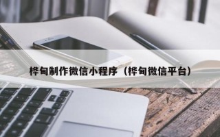 瑞安桦甸制作微信小程序（桦甸微信平台）